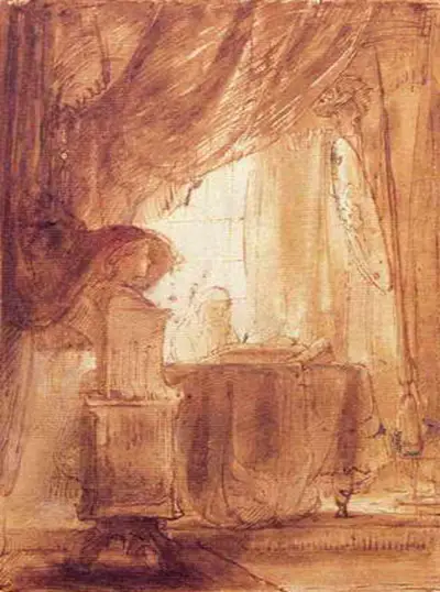 Minerva in her Study Rembrandt